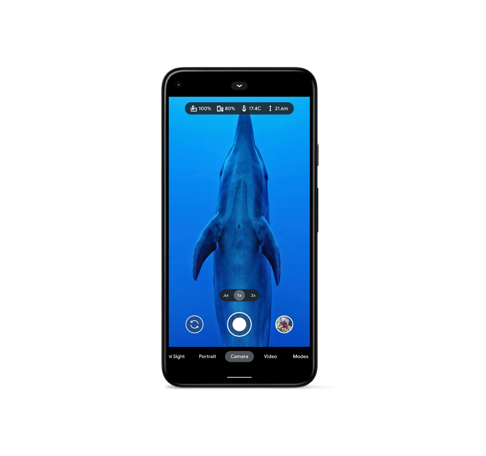 Kraken Sport Universal Smart Phone Housing - native camera app for Google Pixel