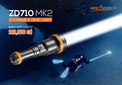 Orca ZD710ii Dive Light